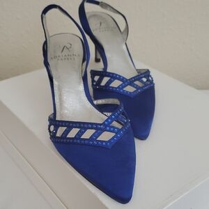 Adrianna Papell Royal Blue Embellished Heels
